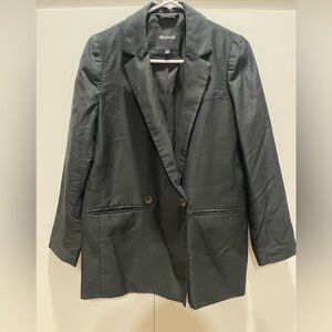 Madewell - Classic Black blazer shirt jacket - size small